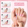 Beetles Jelly Gel Nail Polish Set - Ballet Dress Gel Polish, 6 Colors Milky Pink Nude Pink Sheer Gel Nail Kit Transparent Effect Soak Off UV DIY