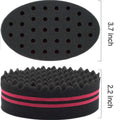Small Holes Hair Sponge for Twists and Dreads Barber Afro Wave Nappy Sponge Brush for Curls Women Men Natural Hair 1 Pcs Twist