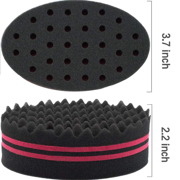 Small Holes Hair Sponge for Twists and Dreads Barber Afro Wave Nappy Sponge Brush for Curls Women Men Natural Hair 1 Pcs Twist