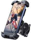 Lamicall Bike Phone Mount Holder - Motorcycle Phone Mount, Adjustable Cell Phone Holder, Bicycle Scooter Handlebar Cradle Clip for Iphone 16 Pro