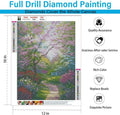Eiazuiks Diamond Painting Kits for Adults, Landscape 5D DIY Diamond Art Kits Full Drill Diamond Dots for Gift Wall Decor and Relaxation Gem Arts