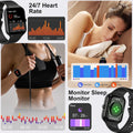 Smart Watch for Men Women, 1.96"HD Smartwatch (Answer/Make Call) with Heart Rate/Sleep Monitor/Spo2/Pedometer, 2025 New Fitness Watch 113+ Sport