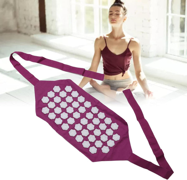 Acupressure Mat Acupressure Belt Relaxation Stress Relief Cotton Fabric Abs Flower Shaped Acupressure Massage Mat, Back Pain Relief, Better,