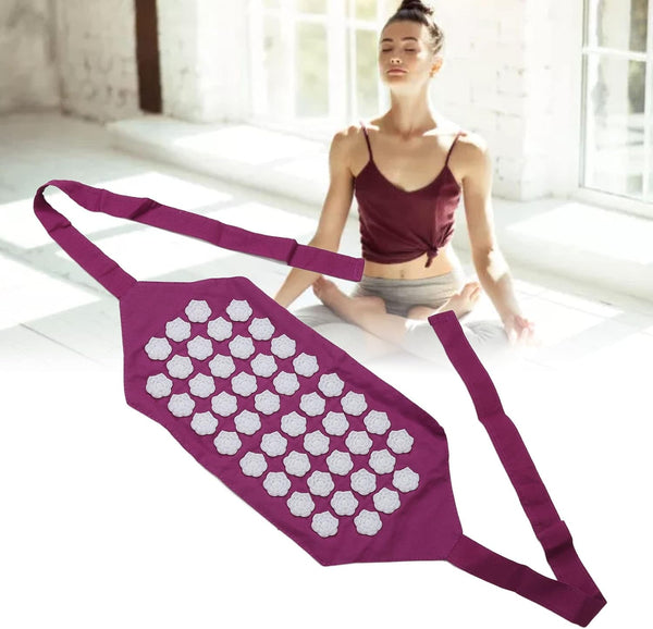 Acupressure Mat Acupressure Belt Relaxation Stress Relief Cotton Fabric Abs Flower Shaped Acupressure Massage Mat, Back Pain Relief, Better,