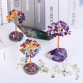 Amethyst Crystal Tree of Life,Money Tree Decorations,Crystals and Healing Stones,Reiki Positive Energy Gemstones,Purple Room Office Desk Feng Shui