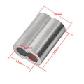 3/16" 20PCS Aluminum Crimping Loop Sleeve for Wire Rope, Cable Ferrule 3/16"(5mm)