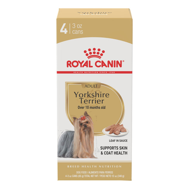 Royal Canin Yorkshire Terrier Adult Breed Specific Wet Dog Food, 3 Oz Can (4-Pac