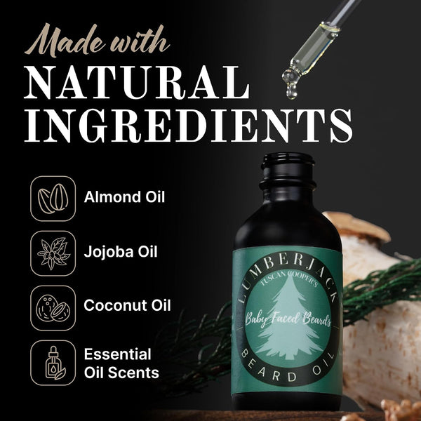 Tuscan Cooper’S Beard Oil for Men - Rawhide and Pear - Beard Growth & Conditioning Oil - Moisturizing Beard Softener with Natural Oils for