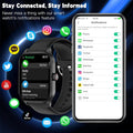 Smart Watch for Women Men(Answer/Make Call), Smartwatches with Heart Rate/SpO2/Sleep/Stress Monitor, IP68 Waterproof Activity Tracker for Android