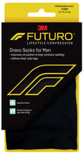 FUTURO Dress Socks for Men, Large, Black, Firm (20-30 mm/Hg) Large Firm Compression (20-30 mm/Hg)