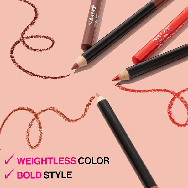 Wet N Wild Lip Liner Pencil Color Icon Lip Color Makeup, Fab Fuchsia