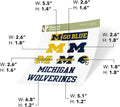 Desert Cactus University of Michigan Sticker Wolverines UM U of M Sticker Vinyl Decals Laptop Water Bottle Car Scrapbook Sheet T2 (Type 2)