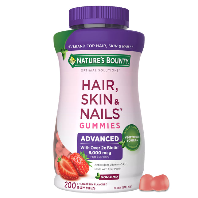 NatureÃ¢ÂÂS Bounty Optimal Solutions Advanced Hair, Skin and Nails Pectin Gumm