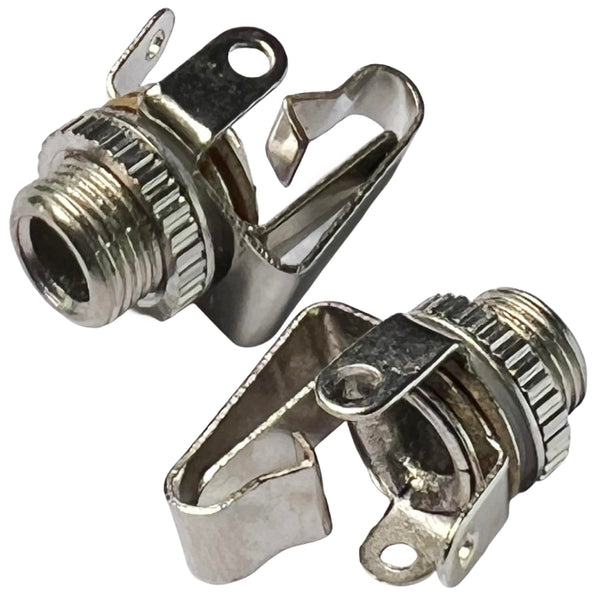 3.5mm Mono TS Female Panel Mount Socket with Switch, 10 Pack