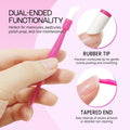 Pana® USA (10Pcs in a Pack) Plastic Cuticle Pusher Hard Rubber Tipped Nail Art Tool Cleaner Remover