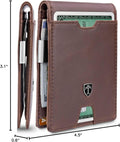 TRAVANDO Mens Slim Wallet with Money Clip AUSTIN RFID Blocking Bifold Credit Card Holder for Men with Gift Box