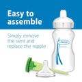 Dr. Brown's Options+ Wide-Neck Baby Bottle Silicone Sippy Spout, 6m+, 2-Pack Transitions Sippy Spout, 6m+ 2 Count (Pack of 1) Nipple