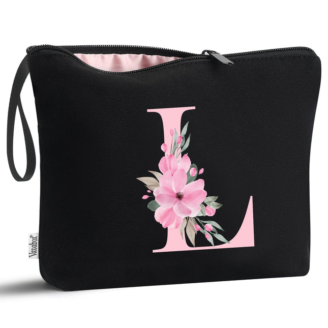 Vavabox A-Z Personalized Makeup Bag, Birthday Gifts for Women Mom, Gifts for Bes