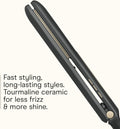 Infiniti PRO CONAIR Tourmaline Ceramic 1-Inch Flat Iron Digital Hair Straightener, 1-Inch Flat Iron to Straighten or Curl, 5 Heat Settings, for