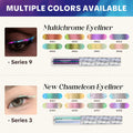 CHARMACY Multichrome Eyeliner Liquid Liner, Glitter liquid eyeliner waterproof, Metallic Intense Color Shifting Colorful Eyeliner, Long wearing,