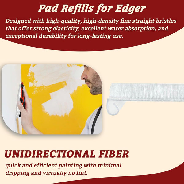 10 Pack of Paint Edger Replacement Pads - Pad Refills for Edger - Replacement Pad Refills for Paint Edger Tool 10 Packs