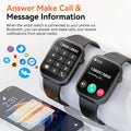 Hwagol Smart Watch (Answer/Make Call) 1.85inch Fitness Tracker, DIY Dials/Pedometer/Calories/Multiple Sport Modes/Voice Assistant, Smart Watches