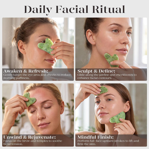 BAIMEI IcyMe Gua Sha Facial Tools Face Massager for Skin Care, Relaxation and Reduce Wrinkles Puffiness Skin Care Tools, Self Care Gift for Men