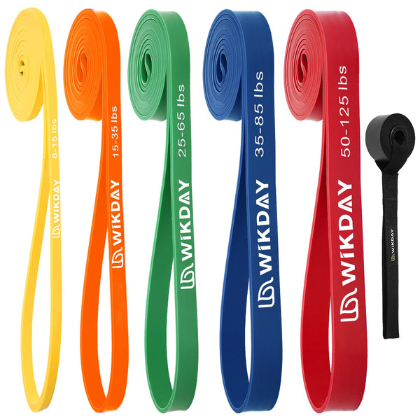 Resistance Bands, Pull up Bands, Workout Bands for Exercise, Thick Heavy Resistance Band Set with Door Anchor, Elastic Bands for Body Stretching,