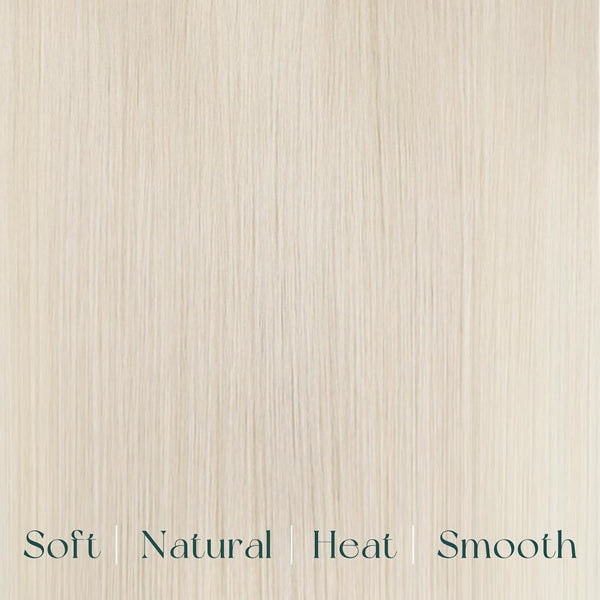 Easyouth Blonde Clip in Hair Extensions Real Human Hair Clip in Extensions White Blonde Soft and Smooth Clips in Extensions Remy Hair Ease of Use