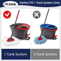 Spin Mop Replacement Heads for O-Cedar EasyWring 1-Tank, Microfiber 5-Pack 5pcs 1-Tank Mop White