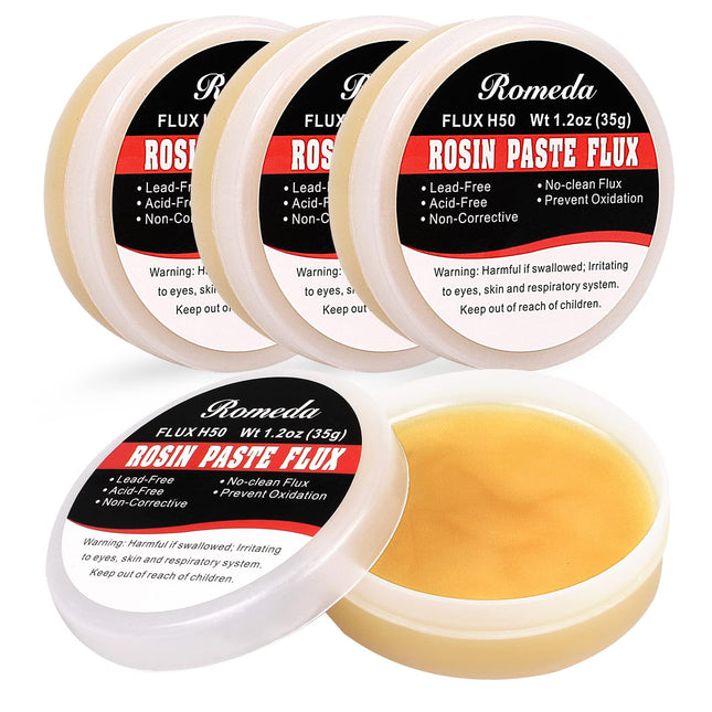 4 Jar Solder Flux, Flux for Soldering, Rosin Soldering Flux Paste for Lead-Free Electronics Soldering and Soldering DIY 