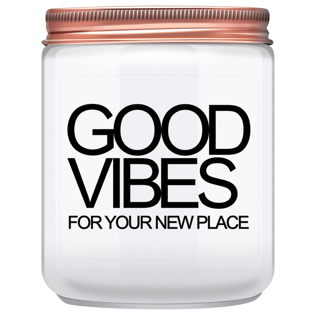 House Warming Gifts New Home, New Home Gifts, Good Vibes Candle, New House Essentials Best Presents for Women Couple Fri
