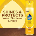 Pledge Enhancing Polish, Wood & Furniture Spray, Orange Scent, 9.7oz (Pack of 3) 9.7 Ounce (Pack of 3)