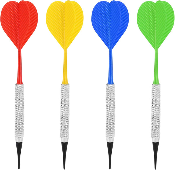 Accmor Soft Tip Darts, Bar Dart, Plastic Tip Darts Set, Attach Extra 100 Black 2BA Replacement Tips, Soft Tip Darts for Electronic/Plastic