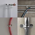 M50 2 Inch Conduit Clamps, Stainless Steel Cable Clamp, 10pcs | U Bracket, Rigid Pipe Strip, Hanger with 2 Holes Fit for 2 inch Pipes OD 10pcs 2 Inch