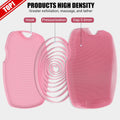 Canroom Zinc Infused Silicone Body Scrubber, Quick-Dry Bath Brush Pink