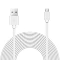 Benair 15 Feet Power Extension Cable Compatible with Wyze Cam v3 Indoor Outdoor, Blink, Echo, and More - White