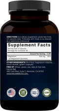 NatureBell Magnesium Glycinate 400mg Elemental, 270 Capsules | 100% Chelated for High Absorption | Supports Muscle, Bone & Heart Health | Non-GMO,