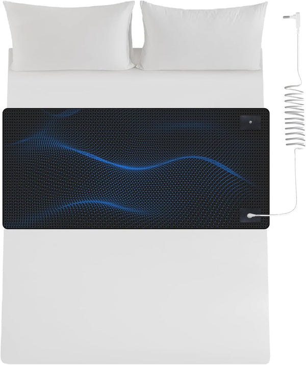 Professional Grounding Mat for Sleep - Improve Sleep Quality, Reduce Stress Fatigue Anxiety, Balanced Energy, Durable Conductive Carbon Grounding