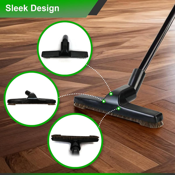 Selgo Universal 1 ¼ Inch (32mm) Black Vacuum Cleaner Floor Brush 10" Wide 1 Brush Only