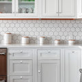 Home Expert 5 Pack Cabinet Knobs Kitchen Cabinet Knobs Silver Knobs for Dresser Drawers Brushed Kitchen Hardware for Cabinets Square Drawer Pulls