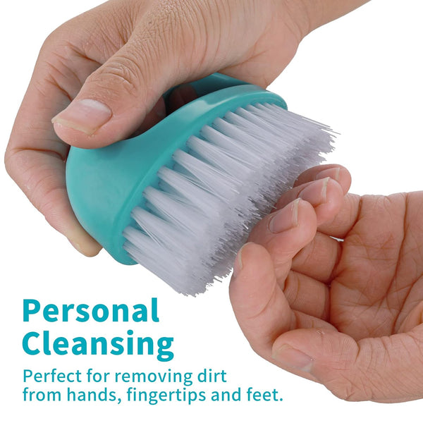 Cobee 2 Pack Hand Nail Brush for Cleaning Fingernails Durable Stiff Bristles Nail Scrub Brush Cleaner with Handle Heavy Duty Deep Nail Cleaning