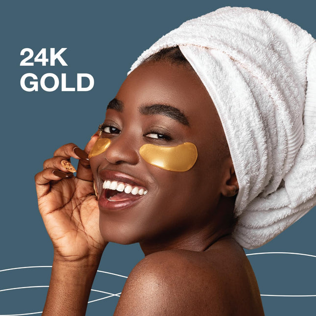 Under Eye Patches for Puffy Eyes and Dark Circles Ã¢ÂÂ 24K Gold under Eye Mask