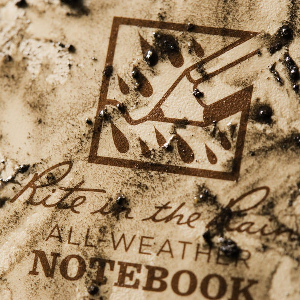 Rite in the Rain Weatherproof Side Spiral Notebook, 4.625" X 7", Tan Cover, Universal Pattern (No. 973T)