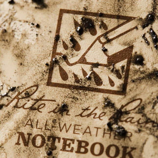 Rite in the Rain Weatherproof Side Spiral Notebook, 4.625" X 7", Tan Cover, Univ