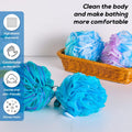 10 Pcs Shower Loofahs,Bath Shower Loofah Sponge,Exfoliating Shower Pouf Balls for Women,Men,Body Wash Bathroom,Exfoliate with Beauty Bathing