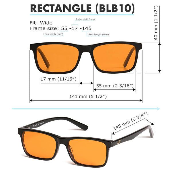 Orange Blue Light Blocking Glasses for Better Sleep - 99.5% Premium Acetate Computer Migraine Glasses for Women & Men - Amber Gaming Glasses - TV
