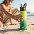 Konokyo 22 oz Insulated Stainless Steel Water Bottle with Straw Lid Army Green 22 Ounces