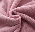 M-bestl 2 Pack Microfiber Hair Towel Wrap,Hair Drying Towel with Button Design,Head Towel to Dry Curly Hair Quickly (Bean Pink)