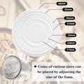 63PCS Silver Dollar Coin Holder, Clear Coin Capsules, Coin Holders for Collectors, Plastic Coin Case for Morgan Silver Dollar, Coin Protectors
